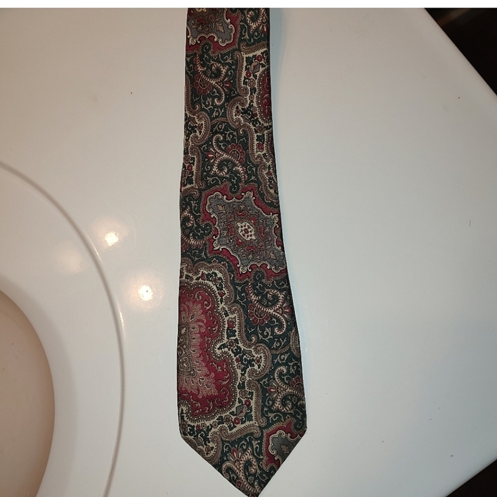 Christian Dior Paisley silk tie